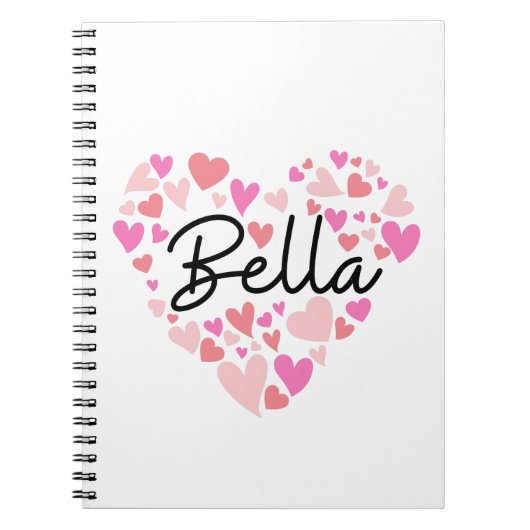 Carnet J'aime Bella (Devant)
