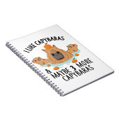Carnet J'aime Capybaras et peut-être 3 personnes Funny Ba (Côté Droit)