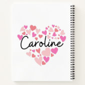 Carnet J'aime Caroline (Dos)