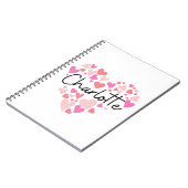 Carnet J'aime Charlotte (Côté gauche)