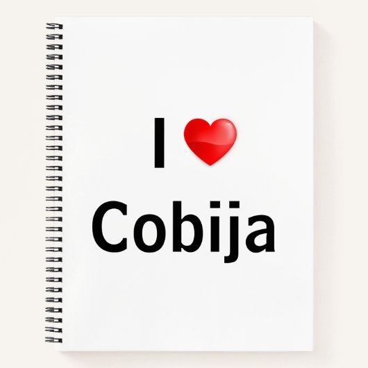 Carnet J'aime Cobija (Devant)