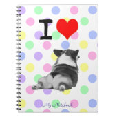 Carnet J'aime des bouts de corgi (Devant)