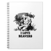 Carnet J'aime des castors (Devant)