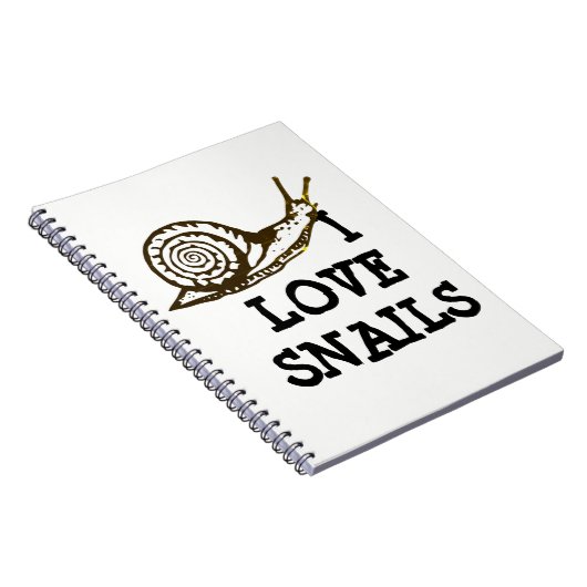 Carnet J'aime des escargots (Côté Droit)