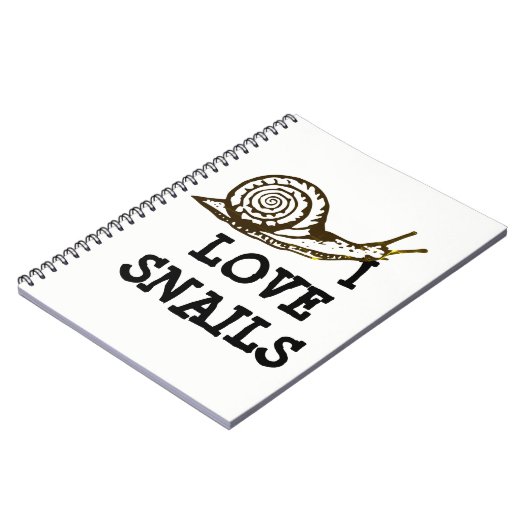 Carnet J'aime des escargots (Côté gauche)