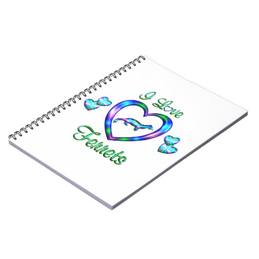 Carnet J'aime des furets (Côté gauche)