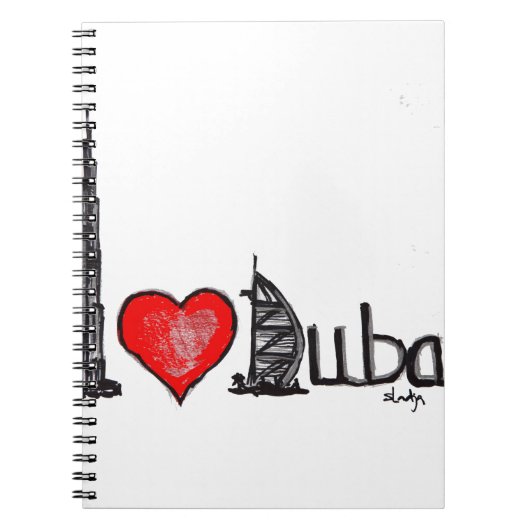 Carnet J'aime Dubaï (Devant)