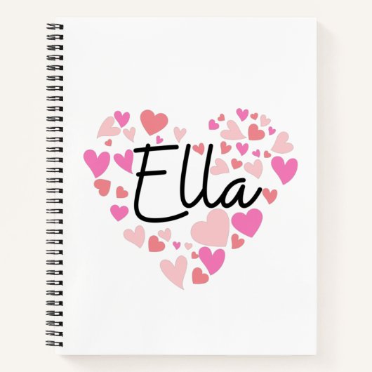 Carnet J'aime Ella (Devant)