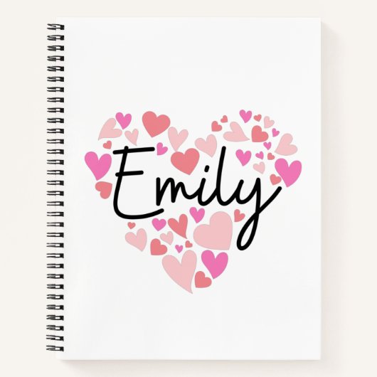 Carnet J'aime Emily (Devant)