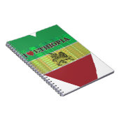 Carnet J'aime Ethiopie Beaux Coeurs Couleurs (Côté Droit)
