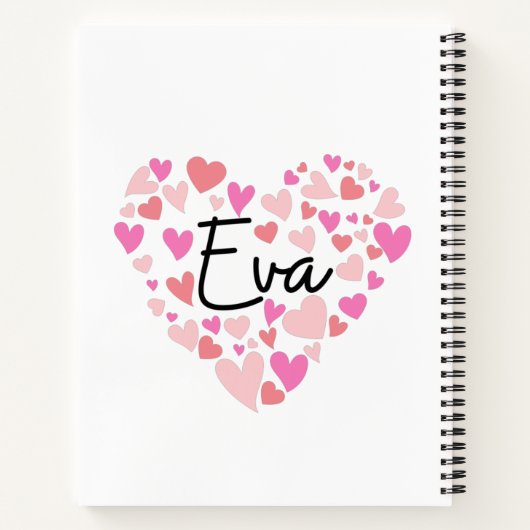 Carnet J'aime Eva (Dos)