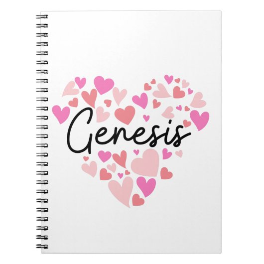 Carnet J'aime Genesis (Devant)