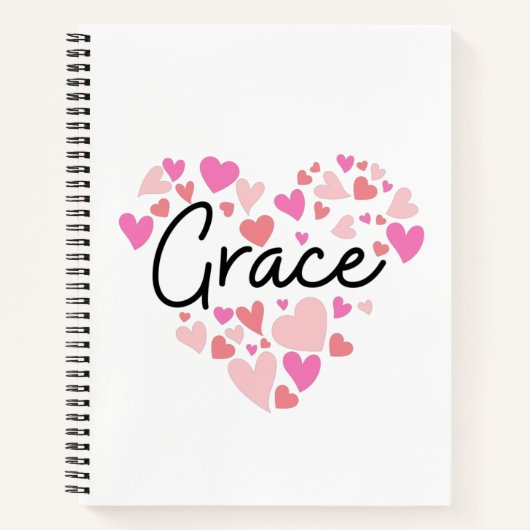 Carnet J'aime Grace (Devant)