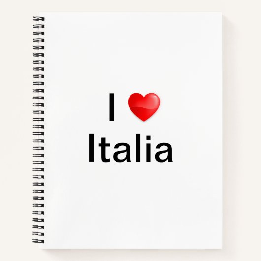 Carnet J'aime Italia (Devant)