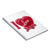 Carnet J'aime Jésus Cœur Rouge (Côté Droit)