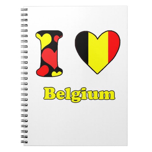 Carnet J'aime la Belgique (Devant)