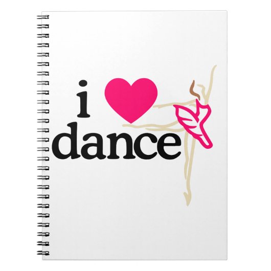 Carnet J'aime la DANSE (Devant)