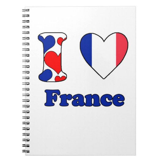Carnet J'aime la France (Devant)