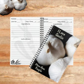 Carnet J'aime l'ail plus que les gens Recette photographi