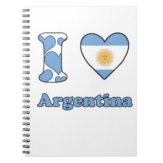 Carnet J'aime l'Argentine (Devant)