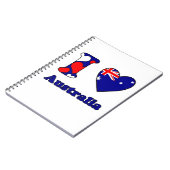 Carnet J'aime l'Australie (Côté gauche)
