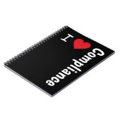 Carnet J'aime le cadeau de conformité I Agent de conformi (Côté gauche)