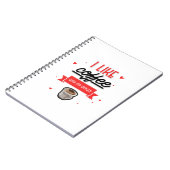 Carnet J'aime le café avec mon oxygène (Côté gauche)