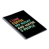Carnet J'Aime Le Café Et Mon Husky (Côté Droit)