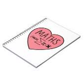 Carnet J'aime le coeur des maths (Côté gauche)