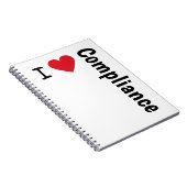 Carnet J'aime le dirigeant de conformité d'idée de cadeau (Côté Droit)