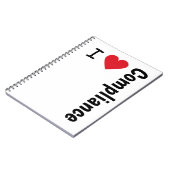Carnet J'aime le dirigeant de conformité d'idée de cadeau (Côté gauche)