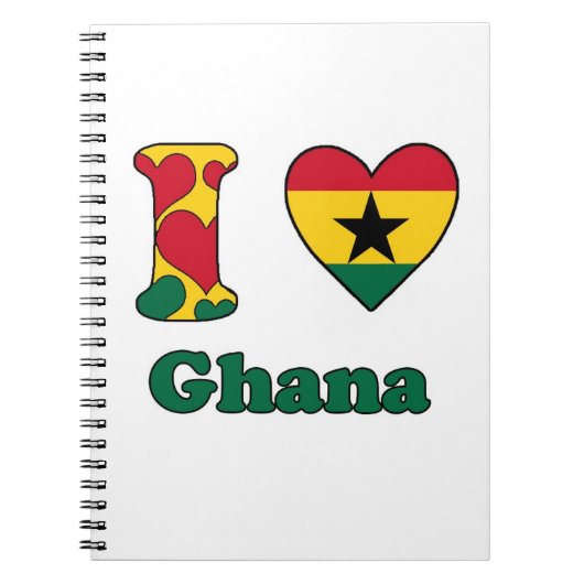 Carnet J'aime le Ghana (Devant)