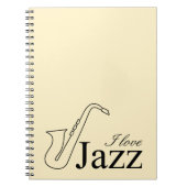 Carnet J'aime le jazz (Devant)