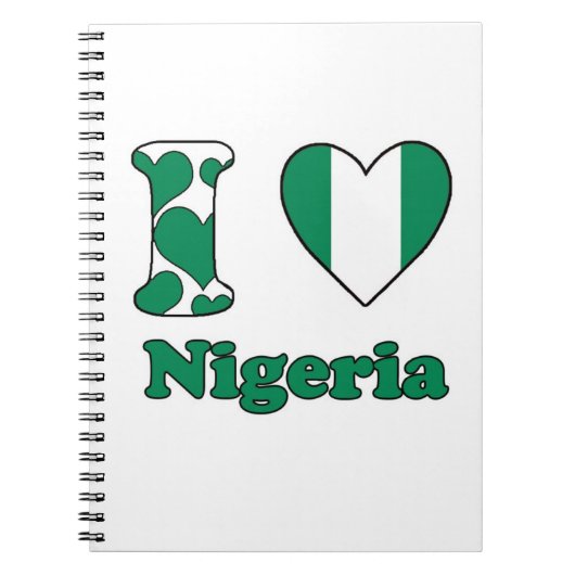 Carnet J'aime le Nigeria (Devant)