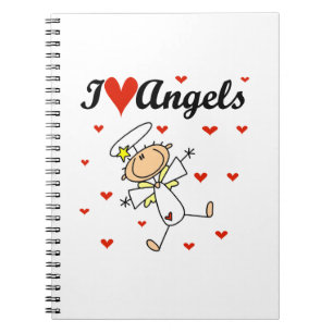 Carnet J'aime le T-shirts et les cadeaux d'anges