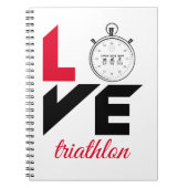 Carnet J'aime le triathlon (Devant)