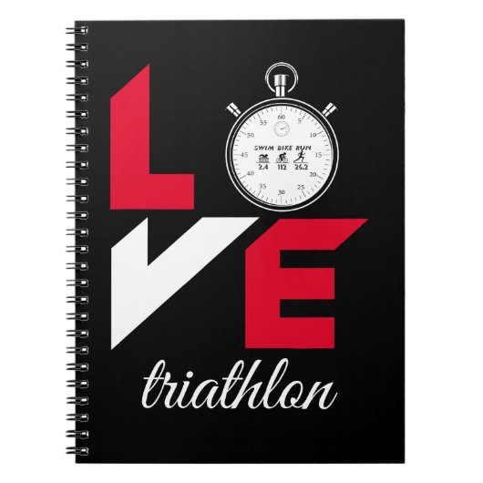 Carnet J'aime le triathlon (Devant)