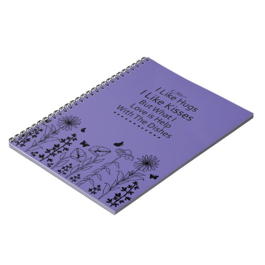 Carnet J'aime les câlins (Côté gauche)