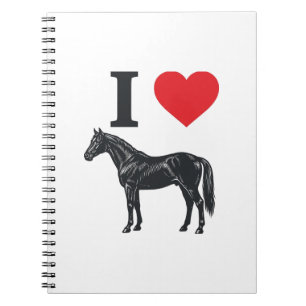 Carnet J'aime les chevaux vintage gravure conception de t