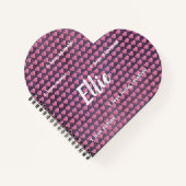 Carnet J'aime les coeurs (Devant)