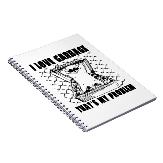 CARNET J'AIME LES GARBAGES C'EST MON PROBLÈME FUNNY GARBA (Côté Droit)