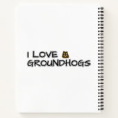 Carnet J'aime les marmottes (Dos)