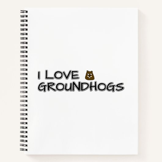 Carnet J'aime les marmottes (Devant)