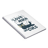 Carnet J'aime les maths et les chats (Côté Droit)