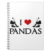 Carnet J'aime les pandas (Devant)
