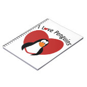 Carnet J'aime les pingouins (Côté gauche)