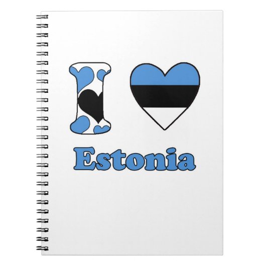 Carnet J'aime l'Estonie (Devant)