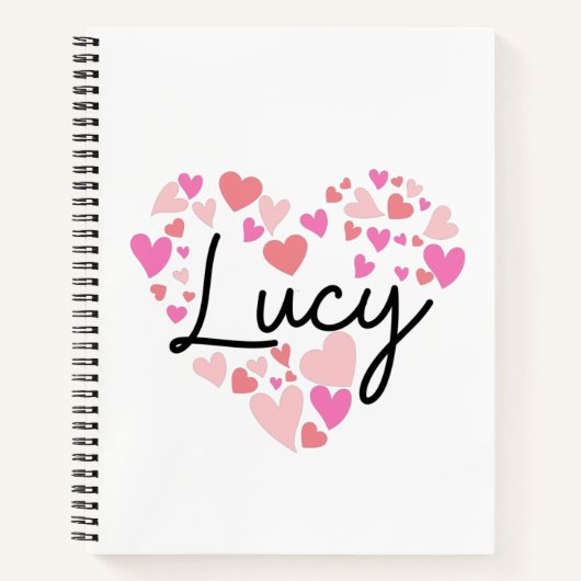 Carnet J'aime Lucy (Devant)