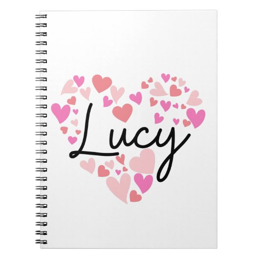 Carnet J'aime Lucy (Devant)