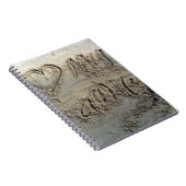 Carnet J'aime ma famille, sable écrire une citation d'amo (Côté Droit)